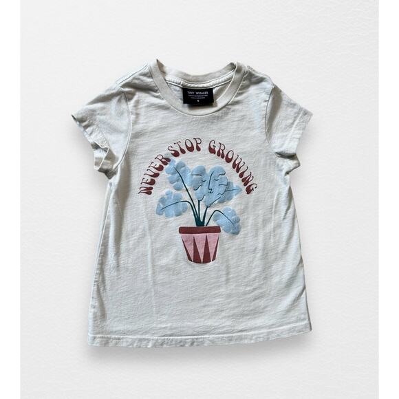 Tiny Whales Never Stop Growing Tee, Size 5 - Picture 7 of 7